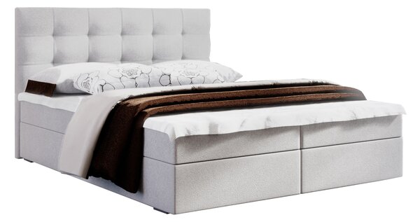 Franciaágy Boxspring 140 cm Fade 2 (bézs) (matraccal és tárolóhellyel)