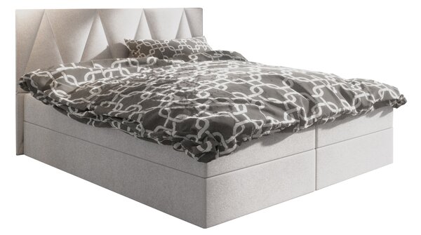 Franciaágy Boxspring 140 cm Fade 3 (bézs) (matraccal és tárolóhellyel)