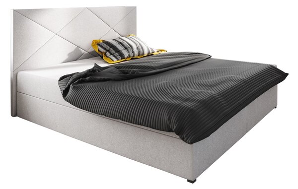 Franciaágy Boxspring 160 cm Fade 4 (bézs) (matraccal és tárolóhellyel)