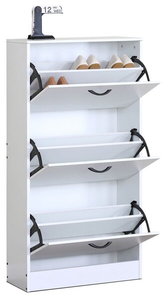 Cipősszekrény rekeszekkel G1016 WT, fehér