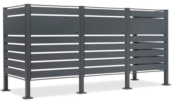 Ház 3 hulladékgyűjtőhöz 120l vagy 240l Halen CoverTech antracit színben