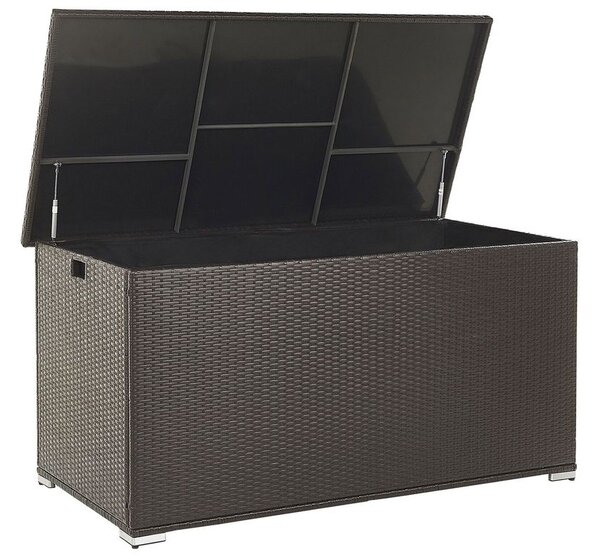 Párnatartó láda MODENA 155 cm 75 cm PE Rattan Barna