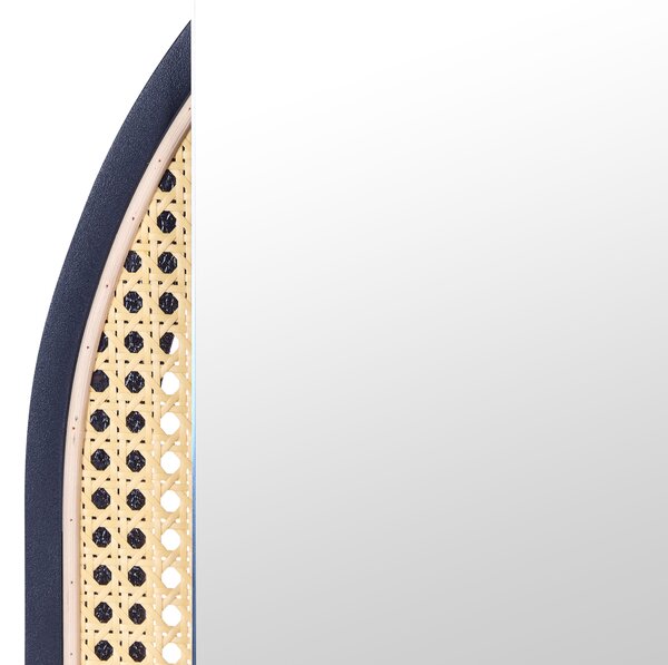 Falitükör NEVERS 53 cm 143 cm PE Rattan Természetes