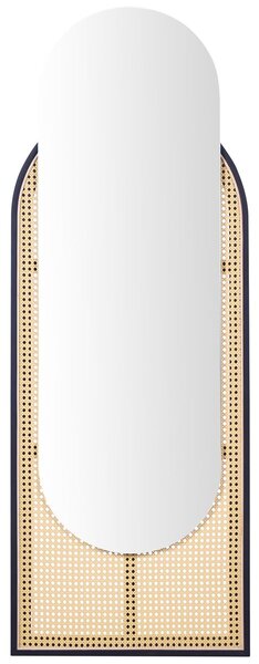 Falitükör NEVERS 53 cm 143 cm PE Rattan Természetes