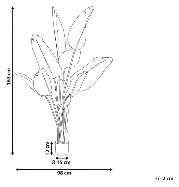 Műnövény BANANA TREE 163 cm Zöld