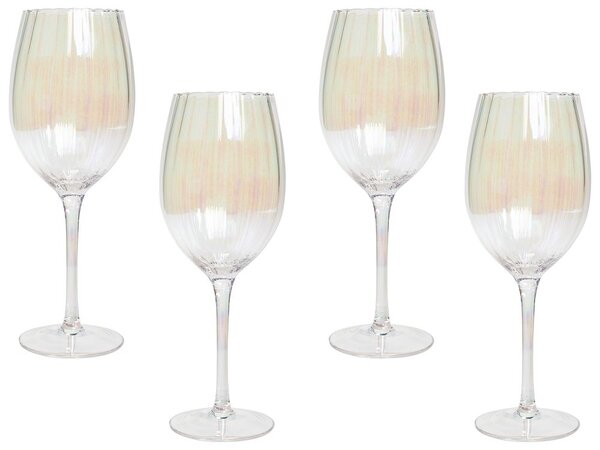 Négydarabos borospohár szett MORGANITE 530 ml Átlátszó