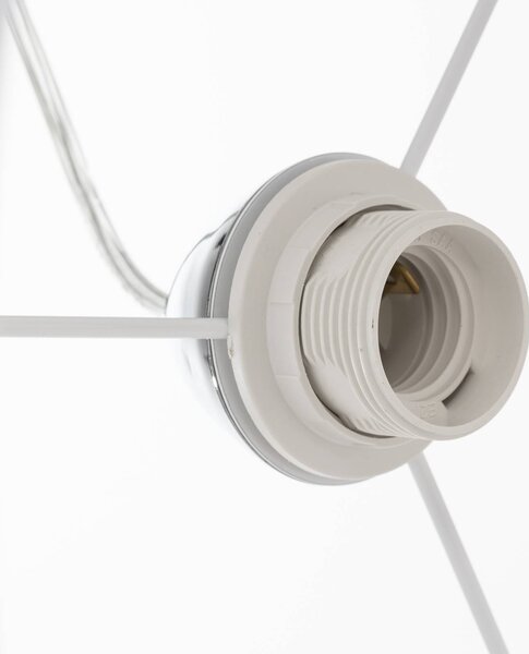 Duolla Lógó világítás Roller, fehér, Ø 45 cm, dimmelhető, Fehér / opál, Nappali / Étkező, Textil / szövet / selyem, Modern