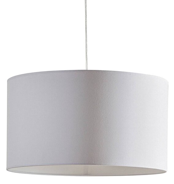 Duolla Lógó világítás Roller, fehér, Ø 45 cm, dimmelhető, Fehér / opál, Nappali / Étkező, Textil / szövet / selyem, Modern