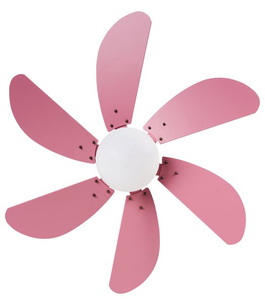 Mennyezeti ventilátor világítással LOGAR Távirányítóval LED Rózsaszín