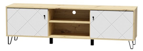 TV asztal/szekrény Bonny BL02 (artisan tölgy + matt fehér). 1048376