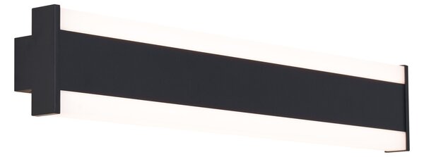 Modern fekete CCT fali lámpa 60cm LED-del IP54 - Vanya
