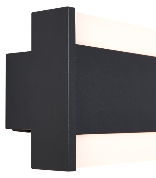 Modern fekete CCT fali lámpa 60cm LED-del IP54 - Vanya