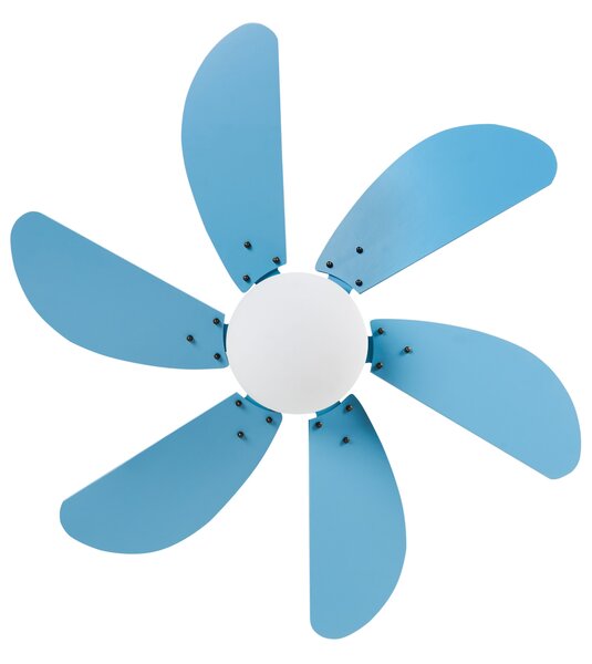Mennyezeti ventilátor világítással LOGAR Távirányítóval LED Kék