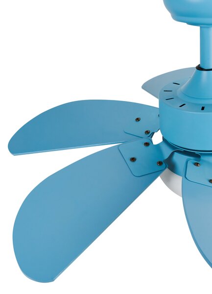Mennyezeti ventilátor világítással LOGAR Távirányítóval LED Kék