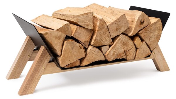 Blumfeldt Langdon Wood Black, fa állvány, 68 × 38 × 34 cm, vas és fa