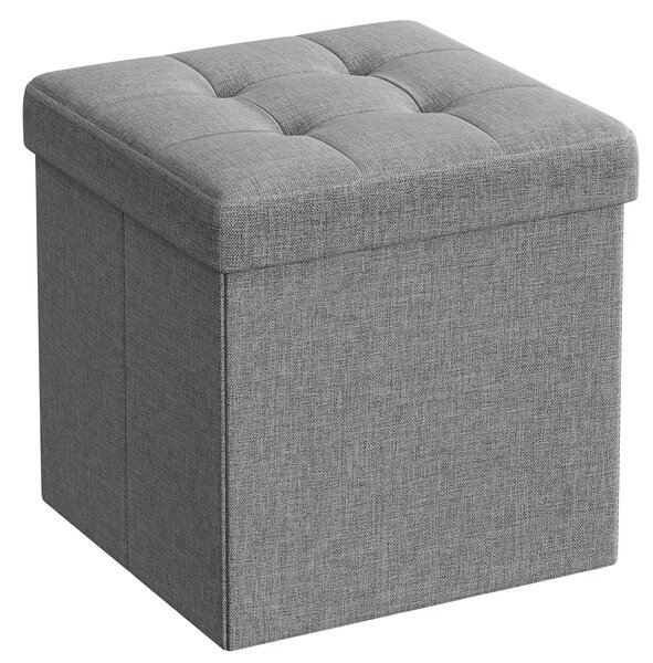 Tárolóhelyes puff OTTOMAN 30x30 cm, szürke