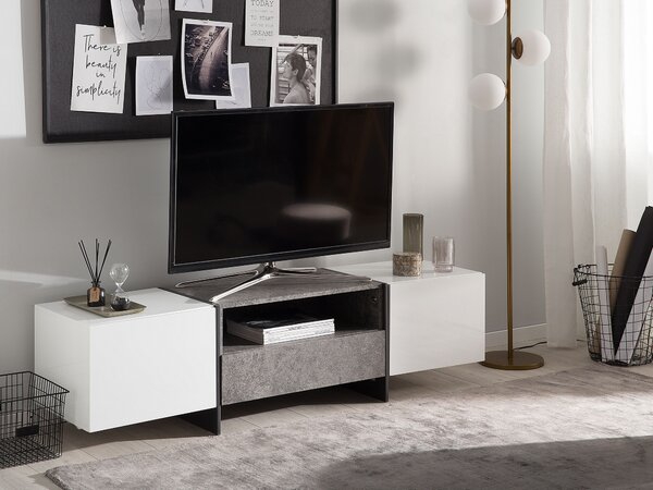 TV állvány LED RUSSEL Szürke betonhatás