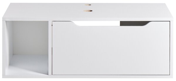 Fali mosdószekrény CASCAVEL 80 cm Fehér
