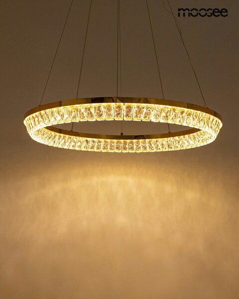 MOOSEE Savoy 100 Kristály Függőlámpa Arany LED