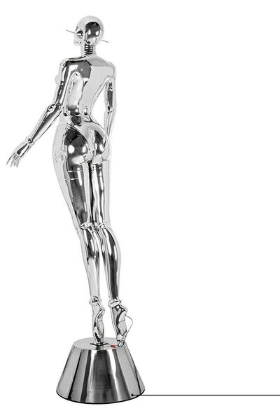 MOOSEE Cyber Woman Stand Limitált Kiadású LED Állólámpa Króm