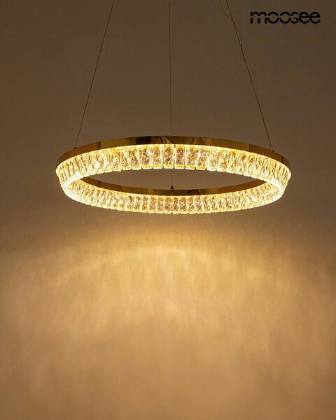 MOOSEE Savoy 80 LED Kristály Függőlámpa Arany