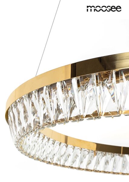 MOOSEE Savoy 80 LED Kristály Függőlámpa Arany