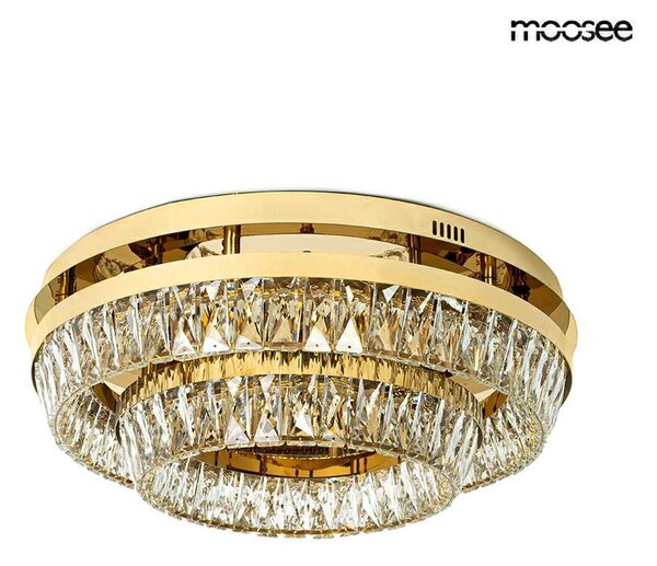 MOOSEE Savoy 2 Kristály Mennyezeti Lámpa Arany LED