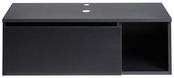 Fali mosdószekrény RUPANCO 80 cm Fekete