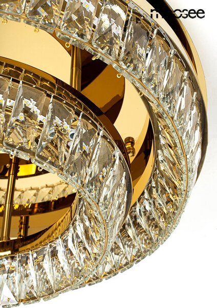 MOOSEE Savoy 2 Kristály Mennyezeti Lámpa Arany LED