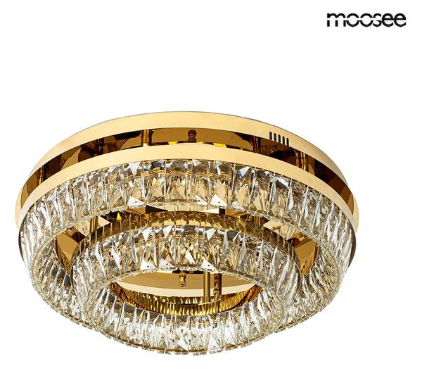 MOOSEE Savoy 2 Kristály Mennyezeti Lámpa Arany LED