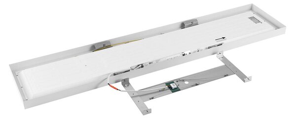 Deko-Light LED panel PRO OFFICE SANO, 153 x 33 cm, dimmelhető, fehér fém CCT, dimmelhető, Fehér / opál, Dolgozószoba / Iroda, Alumínium