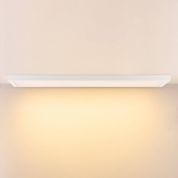 Deko-Light LED panel PRO OFFICE SANO, 153 x 33 cm, dimmelhető, fehér fém CCT, dimmelhető, Fehér / opál, Dolgozószoba / Iroda, Alumínium