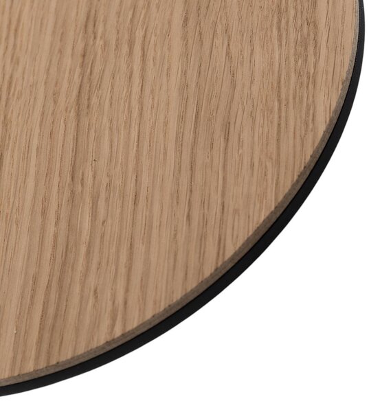 Argon Orios LED fali lámpa, fa, Ø 20 cm, indirekt fényelosztás, Világos fa, Nappali / Étkező, Fa, Modern