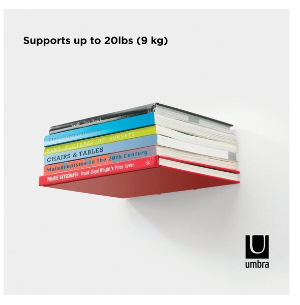 Ezüstszínű fém polc készlet 3 db-os 18 cm Conceal – Umbra