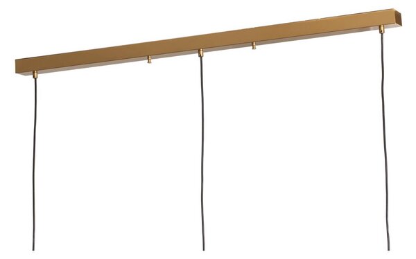 Opviq Muba lógó világítás, antik sárgaréz, hosszúság 120 cm, fém, dimmelhető, Bronz / antik sárgaréz, Nappali / Étkező, fém