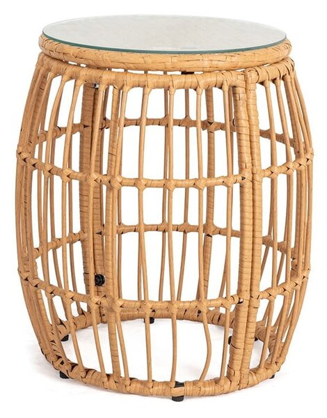 Műrattan kerek kerti tárolóasztal ø 47 cm Vistdal - Bonami Essentials