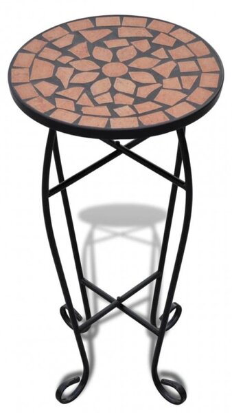 Mozaik Kávézóasztal Növénytartó Asztal Terrakotta