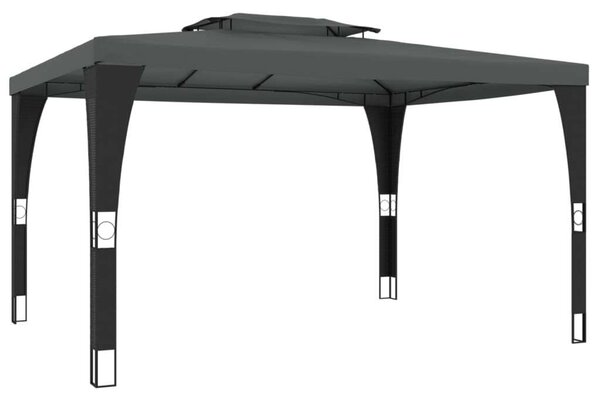 VidaXL Acél Pavilon - Dupla Tető - 4x3 m