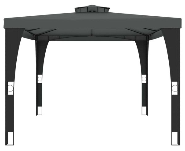 VidaXL Acél Pavilon - Dupla Tető - 4x3 m