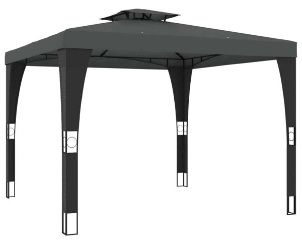 VidaXL Acél Pavilon - Dupla Tető - 298x298 cm