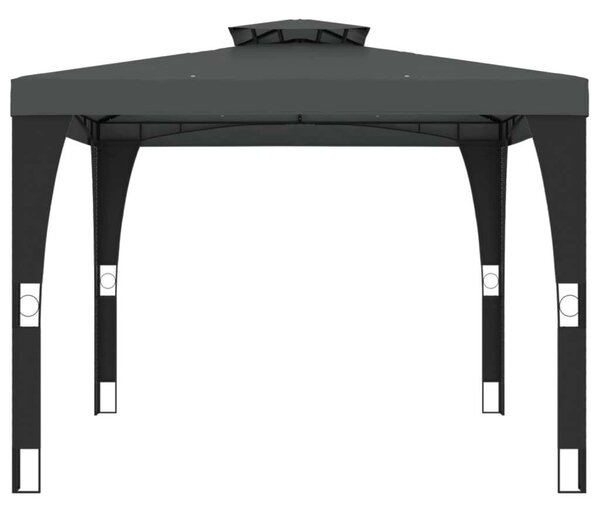 VidaXL Acél Pavilon - Dupla Tető - 298x298 cm