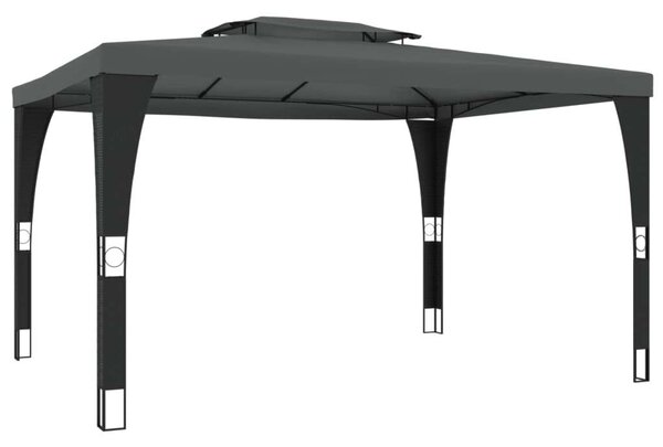 VidaXL Acél Pavilon - Dupla Tető - 4x3 m
