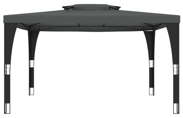 VidaXL Acél Pavilon - Dupla Tető - 4x3 m