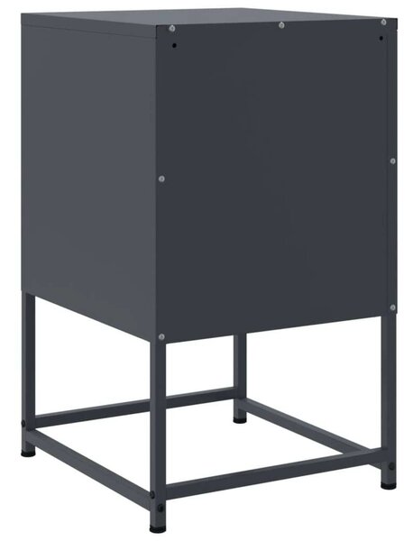 VidaXL Fém Éjjeliszekrény Szett - 2 db - Antracit Szürke - 36x39x60,5 cm