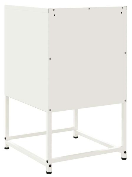 VidaXL Acél Éjjeliszekrény - 2 db - Fehér - 36x39x60,5 cm