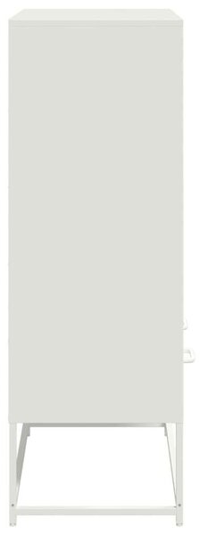 VidaXL Fém Magasszekrény - Fehér - 68,5x39x111,5 cm
