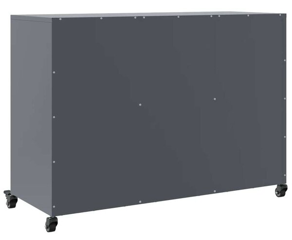VidaXL Acél Tálalószekrény - 100,5x39x72 cm