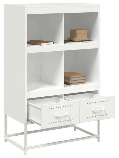 VidaXL Fém Magasszekrény - Fehér - 68,5x39x111,5 cm