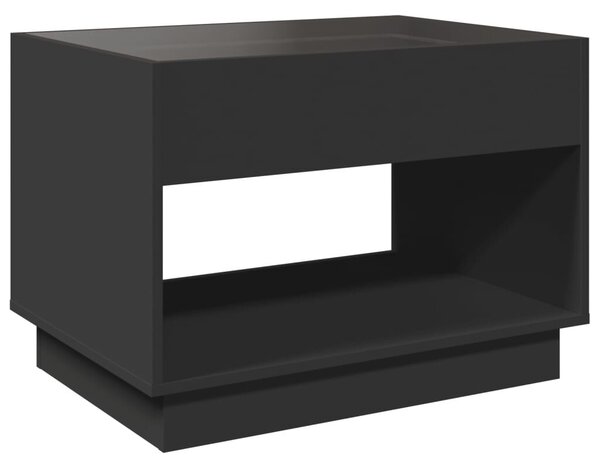 VidaXL LED Dohányzóasztal - Végtelen Tükör - 70x50x50 cm