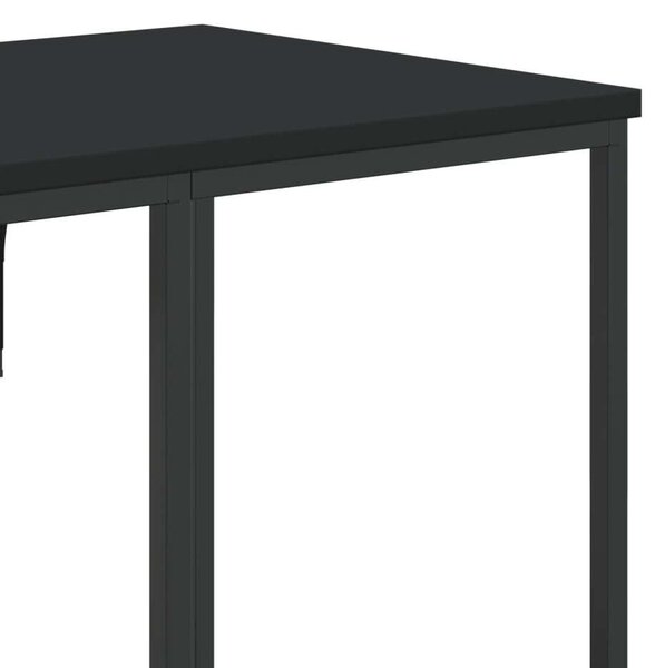 Fa Ruhatartó Polcokkal és Fiókkal - Fekete - 97x40x180 cm